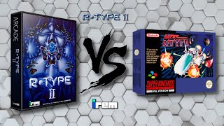 RType II  ARCADE VS SUPER NINTENDO  AI Comaparison 4K [upl. by Box]