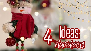 4 Manualidades Navideñas🎄 Ideas para regalar o vender  Diy Christmas  Artesanato Natalino [upl. by Enilraep]