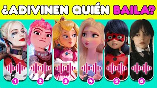 ¿Adivina El Personaje a Través Del Baile 🍄✨💎 Nimona Merlina Ladybug Harley Queen Peach Cantar 2 [upl. by Janella]