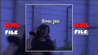 Siren jam remix 📍xml video🎥 alight motion editing🚫 preset 🔰 [upl. by Cinom]