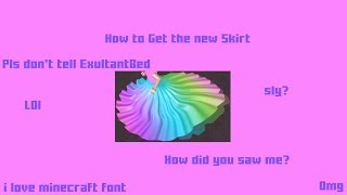 How To Get The New Midnight Mademoiselle Skirt  Royale High [upl. by Lewan629]