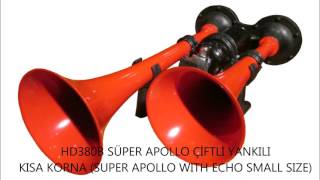 HİDO KORNA SHOW 19 ADET HAVALI KORNA  HİDO HORN SHOW 19PCS AIR HORNS [upl. by Etnohs154]