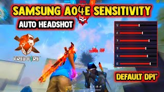 SAMSUNG A04e Free Fire Sensitivity Setting [upl. by Hutson411]