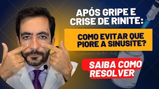 Evite sinusite após resfriado gripe e crise de rinite como melhorar [upl. by Nerradal]