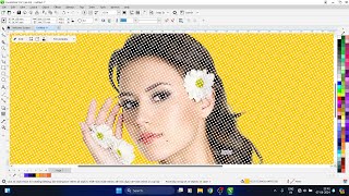 image Effect in Coreldraw  Dotted Design in Coreldraw  Coreldraw Tutorial [upl. by Sidell]