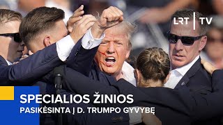 Specialios žinios Pasikėsinta į D Trumpo gyvybę  20240714 [upl. by Yentirb689]