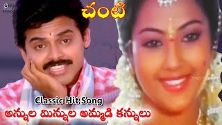 అన్నుల మిన్నుల అమ్మాడి కన్నులు Venkatesh Annula Minnula Beautiful Video Song  Chanti Movie  Meena [upl. by Ferren176]