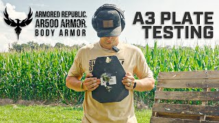 New AR500 A3 Plate Test [upl. by Ahsilet]