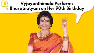 Vyjayanthimala Performs Bharatnatyam on Her 90th Birthday  Quint Neon [upl. by Nimocks763]