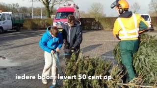 Kerstbomen inzamelen voor een Legogebouw [upl. by Acirat834]