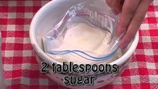 Homemade Ice Cream in a Bag Quick and Easy [upl. by Borchert]