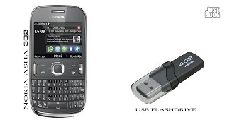 Подключение флешки flashdrive к Nokia Asha 302 [upl. by Animsay]