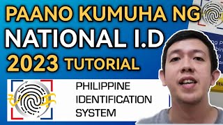 Paano kumuha ng NATIONAL ID  PAANO MAG REGISTER SA PHILSYS 2023 [upl. by Beverley]