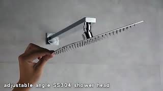 Factory price luxury design rain shower wall mounted bath rainfall waterfall shower [upl. by Eddi]