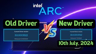 Intel Arc A750  Old Driver vs New Driver Performance Test [upl. by Newkirk]