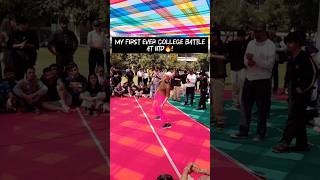 First ever College Battle IIT Delhi  ft Khushi Gupta  Impromptu battleshorts trend IIT viral [upl. by Atika859]