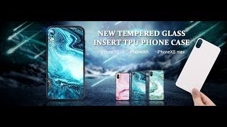 New Sublimation of Tempered Glass Tpu Phone Case [upl. by Scrivings]