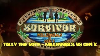 Tally the Vote  Millennials vs Gen X [upl. by Selestina]