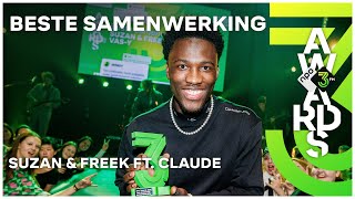 Claude en Suzan amp Freek winnen Beste Samenwerking met VasY Ga Maar  3FM Awards 2024  NPO 3FM [upl. by Eeloj]