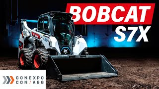 CONEXPO 2023 Minicargador Sobre Ruedas Bobcat S7X AllElectric 605 kWh  Mercado Vial TV [upl. by Ativoj]