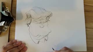 Caricature StudyDonald Trump [upl. by Pressman]