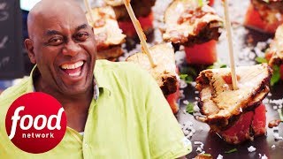 Ainsley Cooks Delicious Jerk Pork From Fresh Market Ingredients  Ainsleys Market Menu [upl. by Turner]