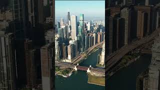 Chicago’s Skyline in Stunning 4K Chicago City View in Drone 4K Chicago chicagotravel [upl. by Lindy]