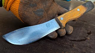 Knife repairing and restoration process  Butcher knife restorating [upl. by Assedo]