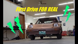 FIRST DRIVE in my HalfRestored Electrek  1982 UM Electrek Restoration Ep13 [upl. by Eanom]