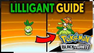 HOW TO EVOLVE PETILIL INTO LILLIGANT ON POKEMON BLACK AND WHITE [upl. by Dibri975]