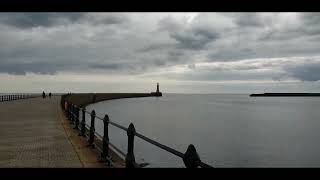 Roker Beach And Pier Sunderland Northeast Uk [upl. by Nwahsram929]