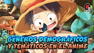 GÉNEROS DE ANIME  Rincón Otaku [upl. by Kendal]