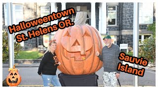 Halloweentown St Helens Oregon Sauvie Island Pumpkin Patch [upl. by Asiek600]