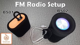 Mitsushi Orashare Radio 📻 How to set up FM Tuner on Bluetooth Speaker [upl. by Ahsilahs120]