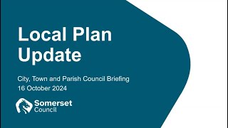 Local Plan Update 16 October 2024 [upl. by Norrehc373]