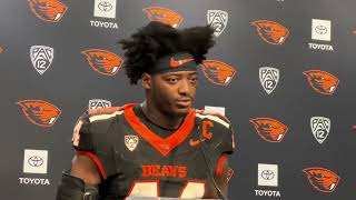 Oregon State Football Melvin Jordan postgame Oregon [upl. by Sabelle]