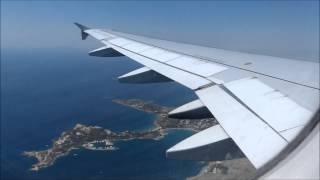 Aegean Airlines A320 Windy Landing at Athens Airport  with nice view of the city of Athens [upl. by Lleuqar]