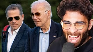 Joe Biden Pardons His Son Hunter Biden  Hasanabi reacts [upl. by Wolfe750]