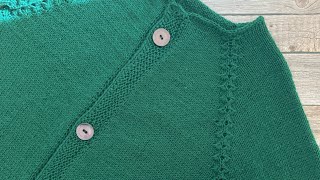 RVO Sternchen Jacke  Jacke mit schöner Raglanzunahme stricken [upl. by Beaulieu]