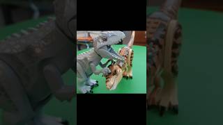 Tiranosaurio Rex vs Indominus Rex jurassicworld dinosaur [upl. by Iznekcam887]