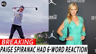 Paige Spiranac Had 6Word Reaction To Caitlin Clarks Awful Tee Shot [upl. by Aianat443]