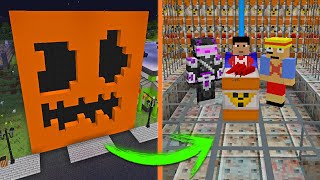 SALVAMOS EL MUNDO EN LA NOCHE DE HALLOWEEN EN MINECRAFT TROLL 🎃 [upl. by Keith168]