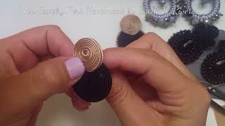 Un arete soutache super sencillo [upl. by Ecnarolf]