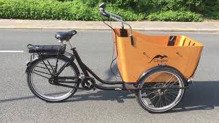 3 wiel bakfiets met middenmotor ombouwset [upl. by Llennahc909]