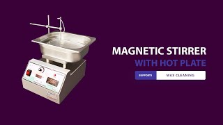 Magnetic Stirrer with Hot Plate for Wax Cleaning  Doit Industries India Pvt Ltd  Jewellery [upl. by Olegna]