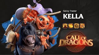 Kella Guide Skills and Best Talent Tree  callofdragonsgame [upl. by Ayortal]