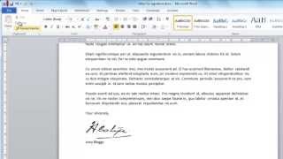 How to Create Digital Signature in Word [upl. by Tildie698]