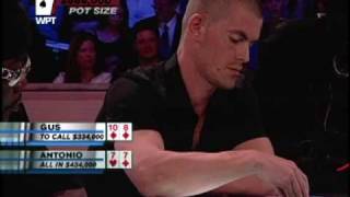 Antonio Esfandiari puts Gus Hansen All In [upl. by Cyrus]