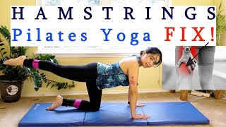 Tight and Weak Hamstrings Correlation to Back Pain and Poor Posture Pilates Yoga Fix [upl. by Herstein]