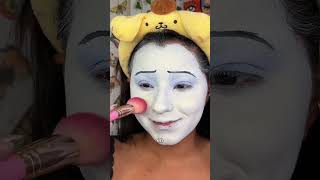 MAQUILLAJE DE PAYASITO TRISTE DE PORCELANA🎪🥺 Día 23 de 31 de Halloween porcelain clown [upl. by Edrahc]